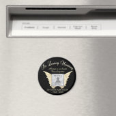 Aimant Mémorial personnalisé | Angel Wings Ajouter une ph (In Situ (Lave-vaisselle))