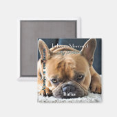 Aimant Mémorial Photo avec texte - (Recto/Verso)