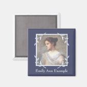 Aimant Mémorial photo personnalisé (Recto/Verso)