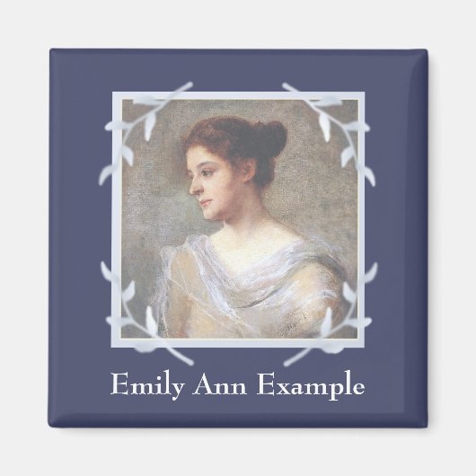 Aimant Mémorial photo personnalisé (Devant)