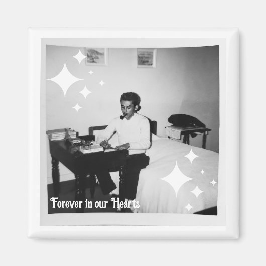 Aimant Mémorial, pour toujours dans nos coeurs (Devant)