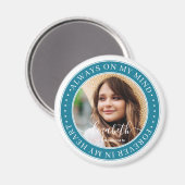 Aimant Mémorial toujours dans mon esprit photo élégante (Recto/Verso)