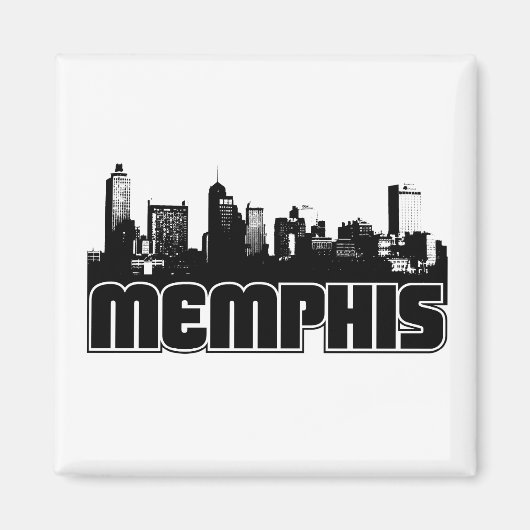 Aimant Memphis Skyline (Devant)