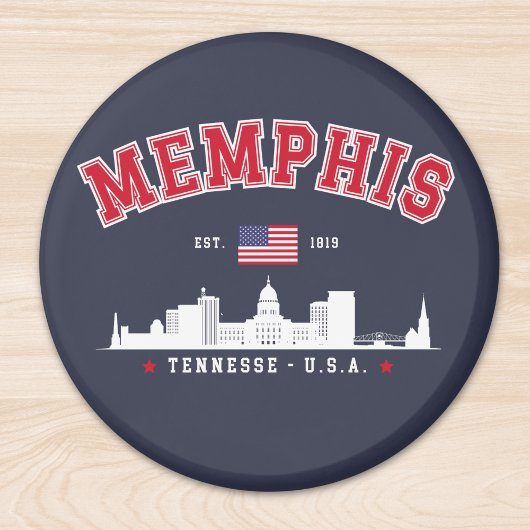 Aimant Memphis Skyline – Est. 1819 Southern Pride"