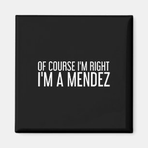 Aimant Mendez Don Funny Nom de famille Arbre de famille A