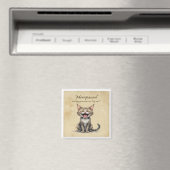 Aimant Menopause Humor Stressed Angry Cat (In Situ (Lave-vaisselle))