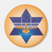 Aimant Menorah Dogs_Happy Hanoukka_Star de David (Devant)