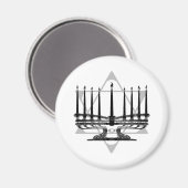 Aimant Menorah et étoile (Recto/Verso)