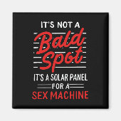 Aimant Mens Ce n'est pas un endroit chauve C'est un panne (Devant)