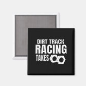 Aimant Mens Dirt Track Racing Drôle Race Citation Sprint (Recto/Verso)