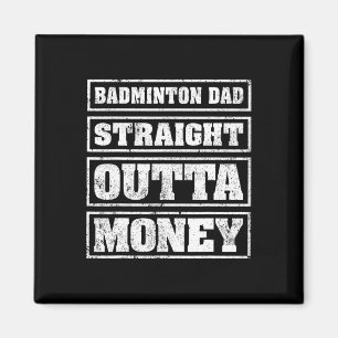 Aimant Mens Dminton Papa Droit Devant L'Argent Dminton Fa
