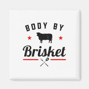 Aimant Mens Drôle Barbecue Corps Par Brisket Griller Ou F