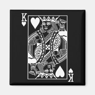 Aimant Mens Le Roi Original Des Cœurs Clic