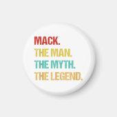 Aimant Mens Mack The Man The Myth The Legend (Devant)