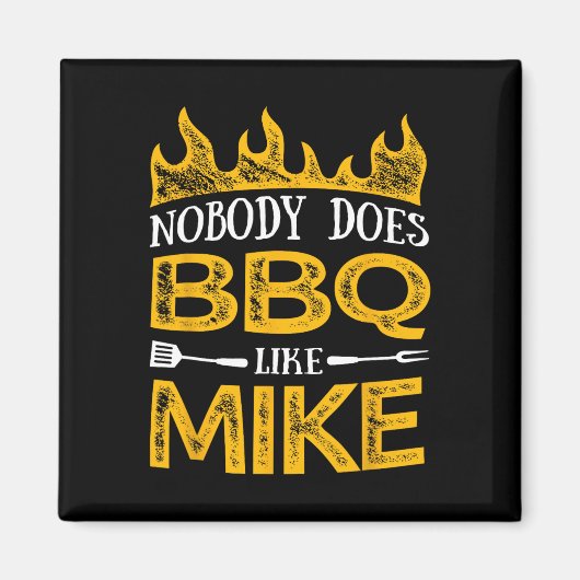 Aimant Mens Personne N'A Bbq Comme Mike (Devant)