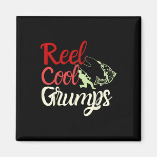 Aimant Mens Reel Cool Grumeaux Vintage Funny Père de pêch
