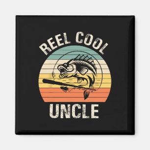 Aimant Mens Reel Cool Uncle Pêche Drôle Cadeau Pour Homme