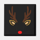 Aimant Mens Reindeer Face Gles Christmas Costume Pajama B (Devant)