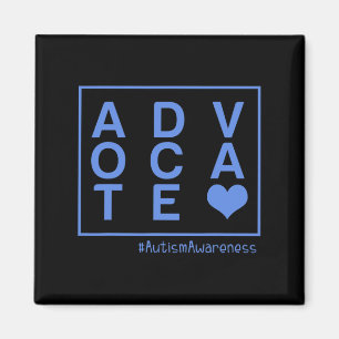 Aimant Mens Sensibilisation sur l'autisme Advocate Unique