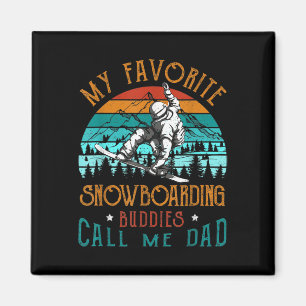 Aimant Mens Snowboard My Favoris Snowboard Buddies Ca