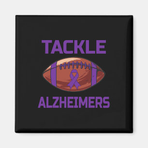 Aimant Mens Tacker Alzheimers Fight End Support Wear Purp