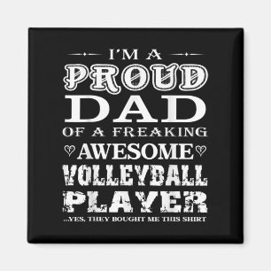 Aimant Mens Volleyball Je suis fier Volleyball Papa Cadea