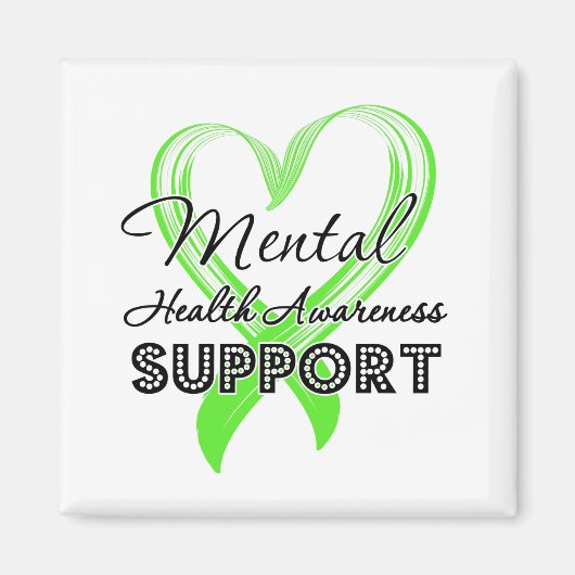 Aimant Mental Health Awareness - Support (Devant)