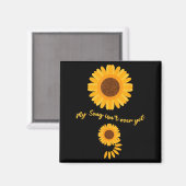 Aimant Mental Health Semicolon Sunflower Suicide Preventi (Recto/Verso)