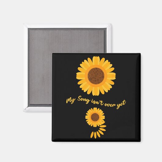 Aimant Mental Health Semicolon Sunflower Suicide Preventi (Recto/Verso)