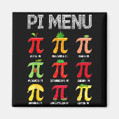 Aimant Menu Pi Fruit Joyeuse Journée Pi Prof de Maths Sym (Devant)