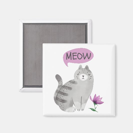 Aimant Meow Cat (Recto/Verso)