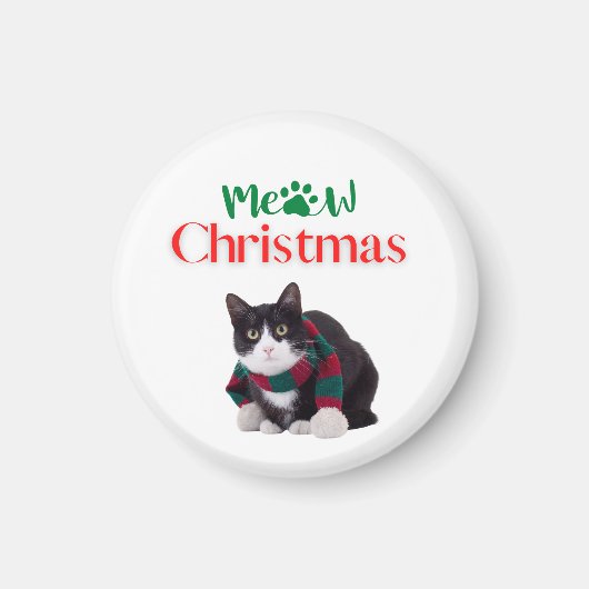 AIMANT MEOW CHRISTMAS CAT (Devant)