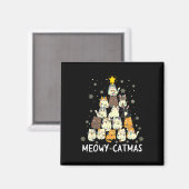 Aimant Meowa Catmas Chat Noël Arbre de Noël Filles Garçon (Recto/Verso)