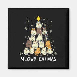 Aimant Meowa Catmas Chat Noël Arbre de Noël Filles Garçon