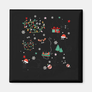 Aimant Meowy Catmas Chat Noël Mignon Chatons Chats Père N