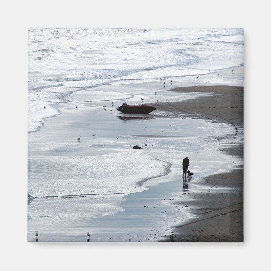 Aimant Mer arrivant à terre au crépuscule (Devant)