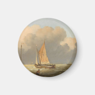 Aimant Mer au large de la côte, avec Spritsail Barge Pos