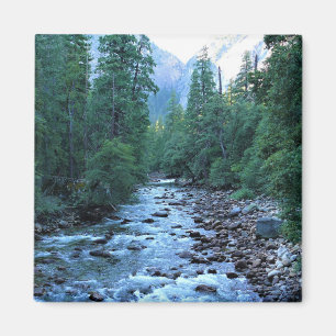 Aimant Merced river by Happy Isles, Yosemite, CA