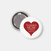 Aimant MERCI À MOM DE M'AVOIR EU Typographie du Coeur Rou (Recto/Verso)