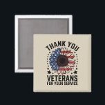 Aimant Merci Anciens combattants Tournesol Jour des ancie<br><div class="desc">Merci Anciens combattants Tournesol Hommage à la Journée des anciens combattants</div>