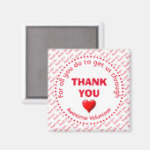 Aimant MERCI Awesome Volontaire (Recto/Verso)