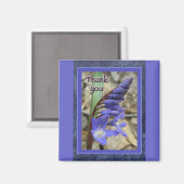 Aimant Merci bleu sauvage Hyacinth (Recto/Verso)