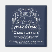 Aimant Merci d'appréciation client (Devant)