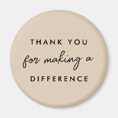 Aimant Merci de faire une différence (Devant)