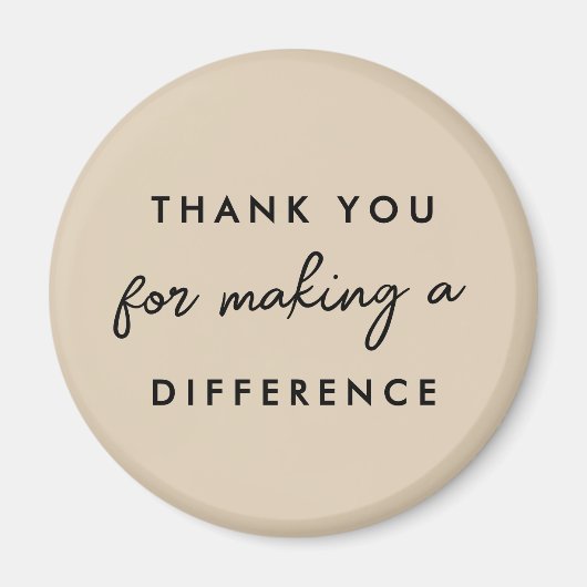 Aimant Merci de faire une différence (Devant)