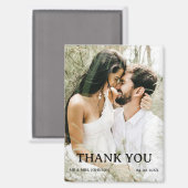 Aimant Merci de Mariage photo personnalisé (Recto/Verso)