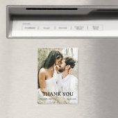 Aimant Merci de Mariage photo personnalisé (In Situ (Lave-vaisselle))