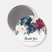 Aimant Merci des fleurs de la marine de Bourgogne (Recto/Verso)