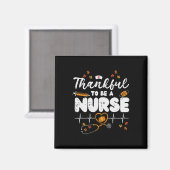 Aimant Merci D'Être Une Infirmière Thanksgiving Scrub Top (Recto/Verso)