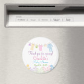 Aimant Merci D'Être Venu ! Baby shower de petits vêtement (In Situ (Lave-vaisselle))